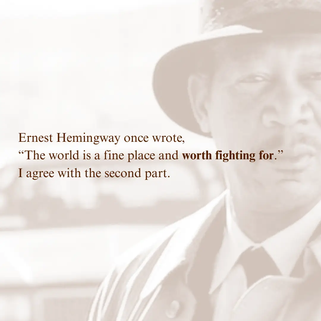 Is the world worth fighting for?